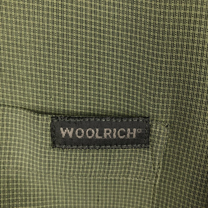 2000'S Woolrich Check Pattern Short-Sleeve Box Shirt, Men's Size XL (approx.) unclear green type Vintage Second Hand