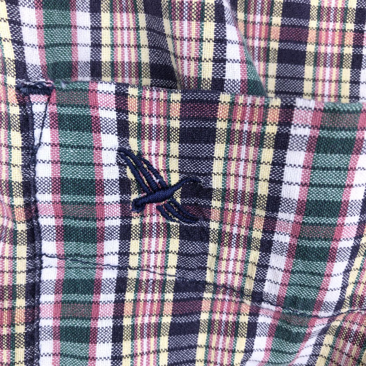 90s-00'S Eddie Bauer short sleeve button down check shirt men's XL size vintage cotton multicolor Vintage Second Hand