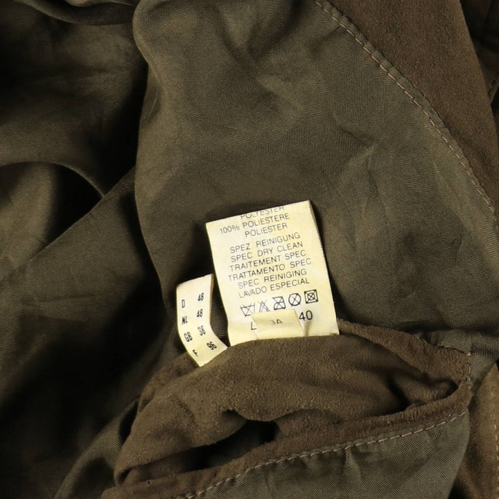 M.Flues Valstar Jacket Suede Leather Blouson Men's Size M (approx.) Genuine Leather Suede Leather brown type Vintage Second Hand