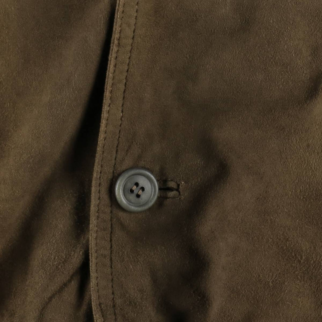 M.Flues Valstar Jacket Suede Leather Blouson Men's Size M (approx.) Genuine Leather Suede Leather brown type Vintage Second Hand