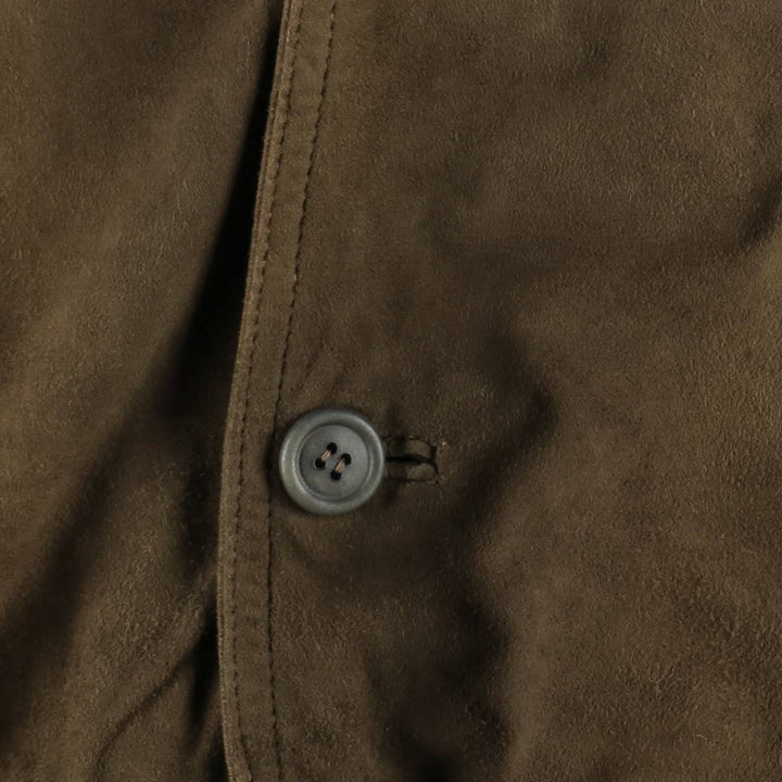 M.Flues Valstar Jacket Suede Leather Blouson Men's Size M (approx.) Genuine Leather Suede Leather brown type Vintage Second Hand