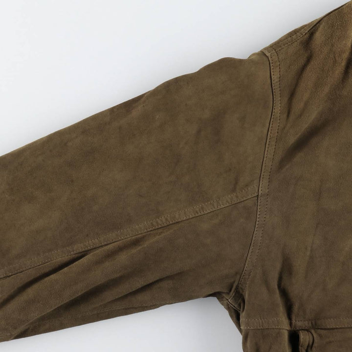 M.Flues Valstar Jacket Suede Leather Blouson Men's Size M (approx.) Genuine Leather Suede Leather brown type Vintage Second Hand