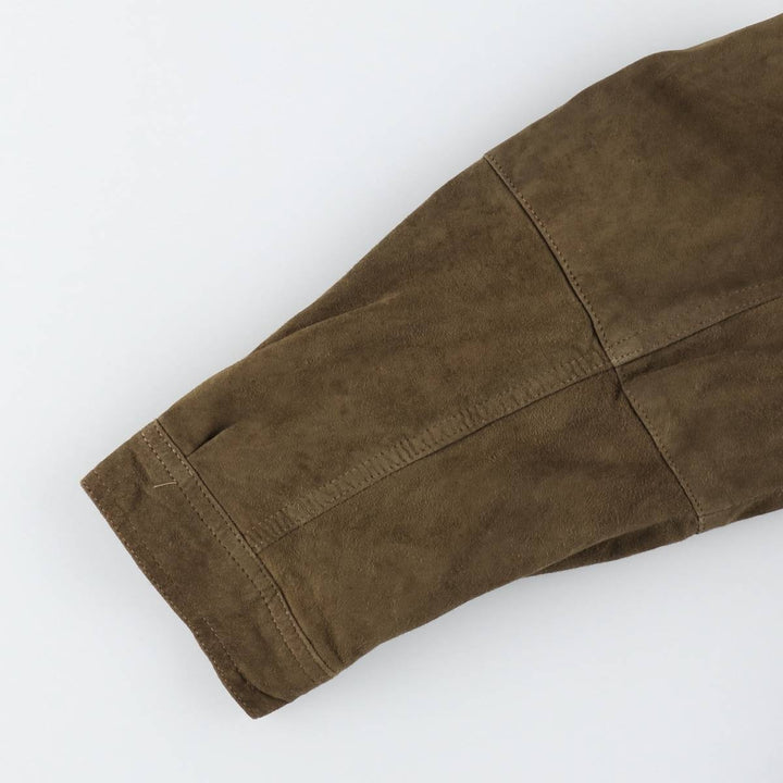 M.Flues Valstar Jacket Suede Leather Blouson Men's Size M (approx.) Genuine Leather Suede Leather brown type Vintage Second Hand