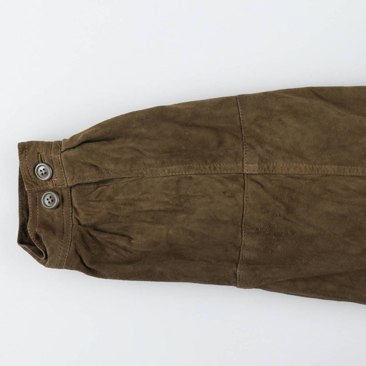 M.Flues Valstar Jacket Suede Leather Blouson Men's Size M (approx.) Genuine Leather Suede Leather brown type Vintage Second Hand
