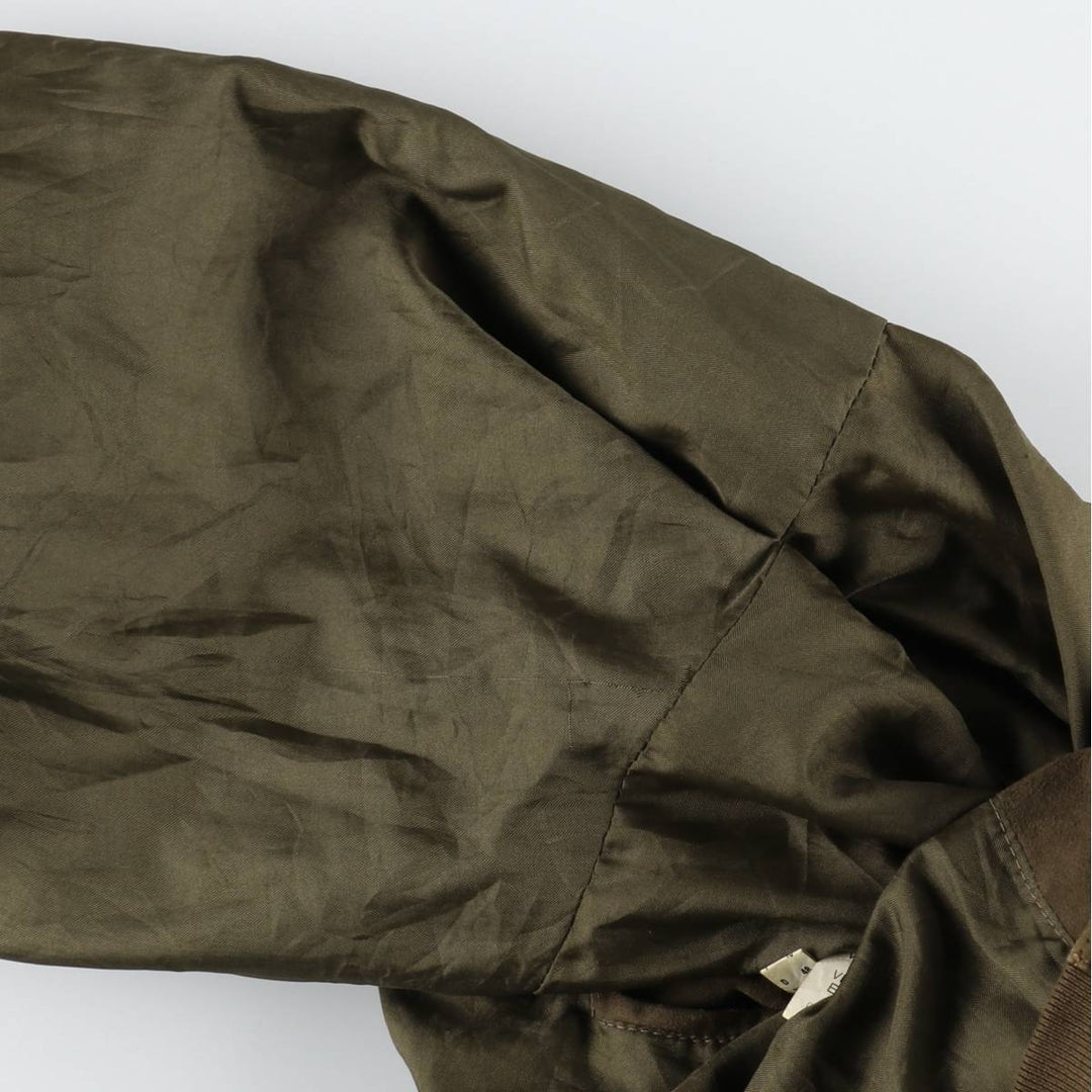 M.Flues Valstar Jacket Suede Leather Blouson Men's Size M (approx.) Genuine Leather Suede Leather brown type Vintage Second Hand