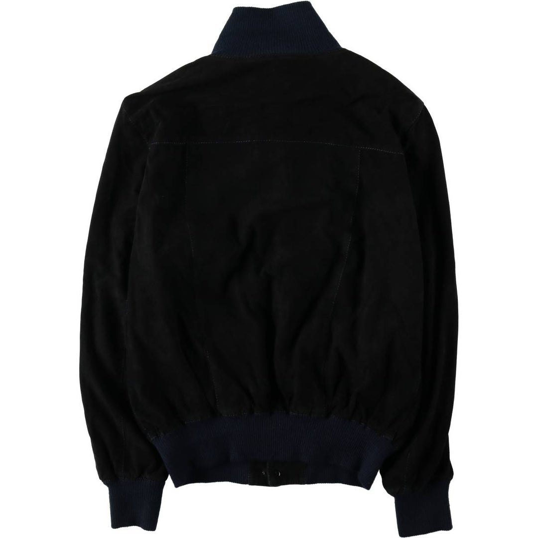 ERREPI Valstar Jacket Suede Leather Blouson Men's Size M (approx.) unclear navy blue type Vintage Second Hand