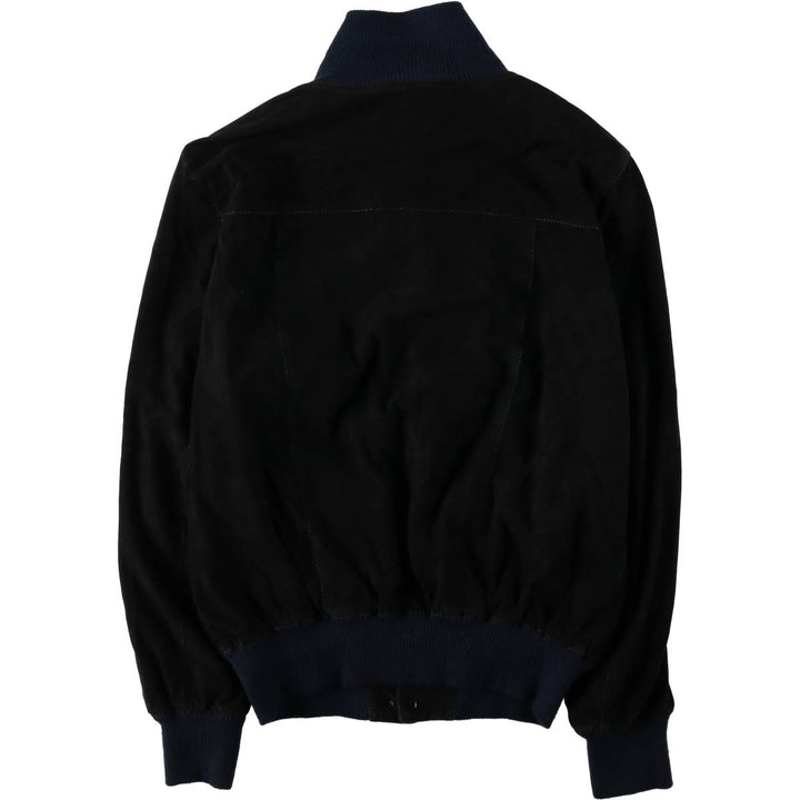 ERREPI Valstar Jacket Suede Leather Blouson Men's Size M (approx.) unclear navy blue type Vintage Second Hand
