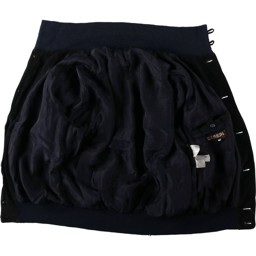 ERREPI Valstar Jacket Suede Leather Blouson Men's Size M (approx.) unclear navy blue type Vintage Second Hand