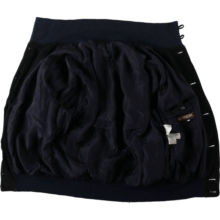 ERREPI Valstar Jacket Suede Leather Blouson Men's Size M (approx.) unclear navy blue type Vintage Second Hand