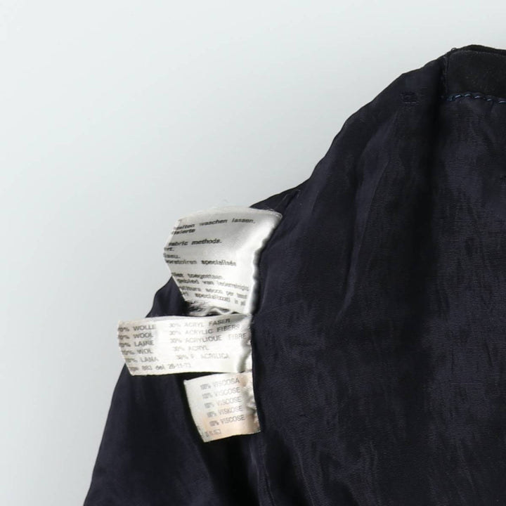 ERREPI Valstar Jacket Suede Leather Blouson Men's Size M (approx.) unclear navy blue type Vintage Second Hand