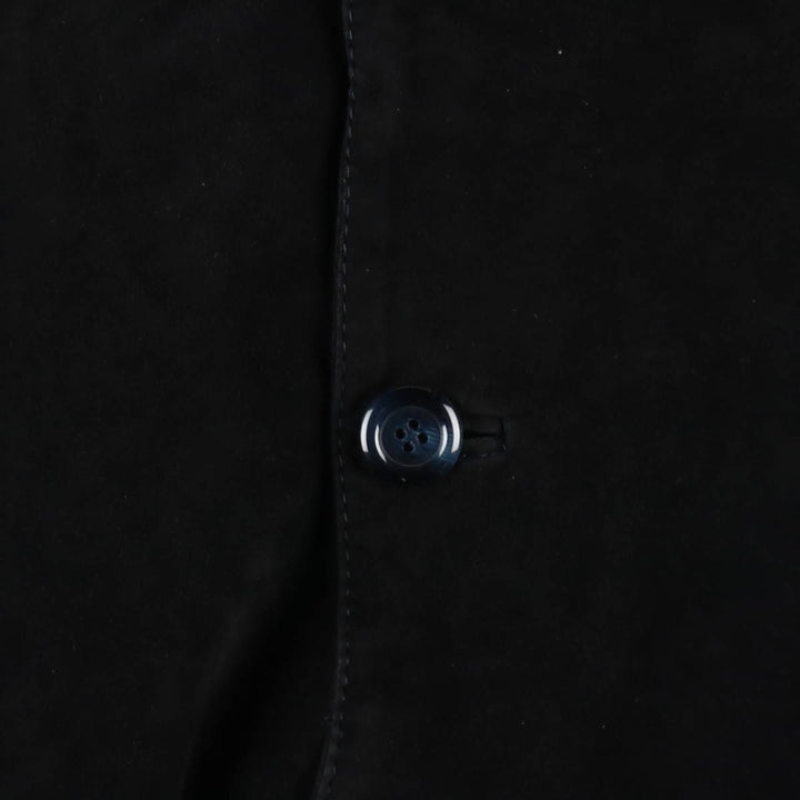 ERREPI Valstar Jacket Suede Leather Blouson Men's Size M (approx.) unclear navy blue type Vintage Second Hand