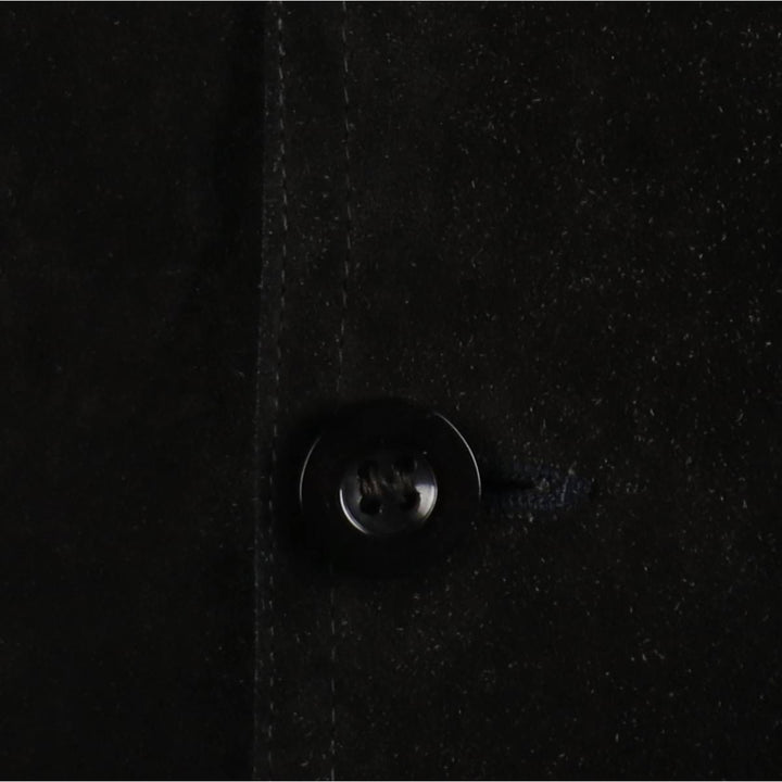 Valstar Jacket Suede Leather Blouson Men's Size M (approx.) unclear black type Vintage Second Hand