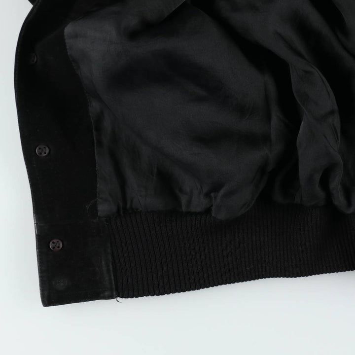 Valstar Jacket Suede Leather Blouson Men's Size M (approx.) unclear black type Vintage Second Hand