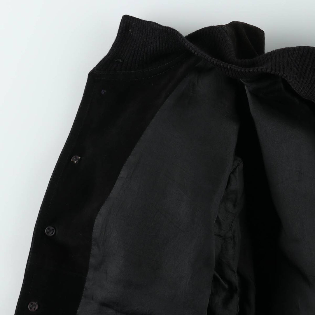 Valstar Jacket Suede Leather Blouson Men's Size M (approx.) unclear black type Vintage Second Hand