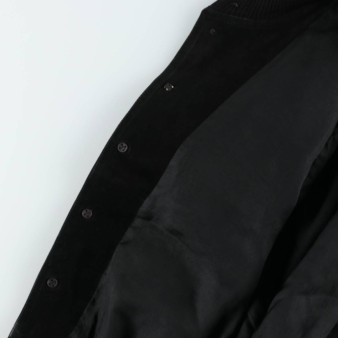 Valstar Jacket Suede Leather Blouson Men's Size M (approx.) unclear black type Vintage Second Hand