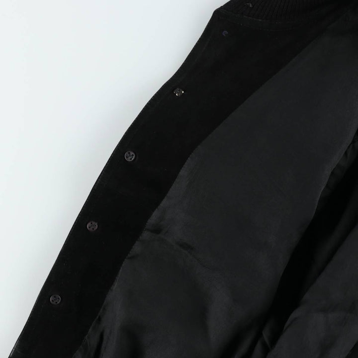 Valstar Jacket Suede Leather Blouson Men's Size M (approx.) unclear black type Vintage Second Hand