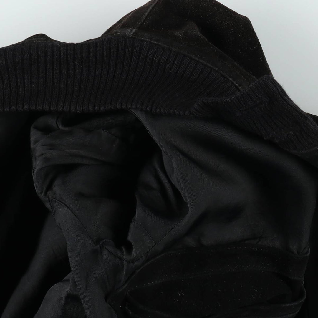 Valstar Jacket Suede Leather Blouson Men's Size M (approx.) unclear black type Vintage Second Hand