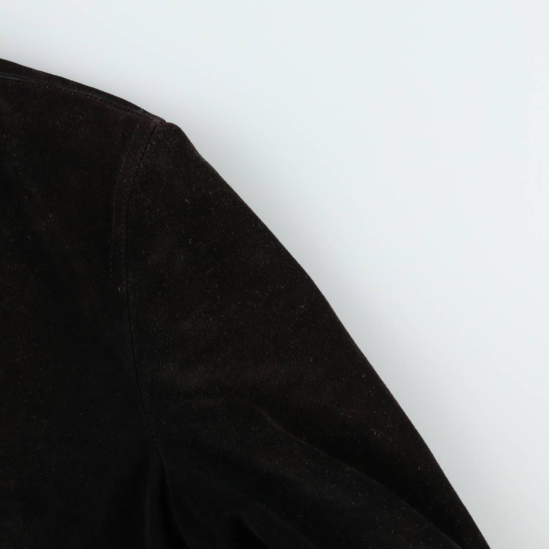 Valstar Jacket Suede Leather Blouson Men's Size M (approx.) unclear black type Vintage Second Hand