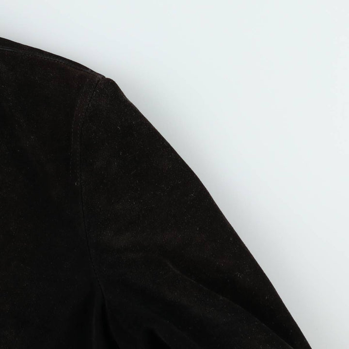 Valstar Jacket Suede Leather Blouson Men's Size M (approx.) unclear black type Vintage Second Hand