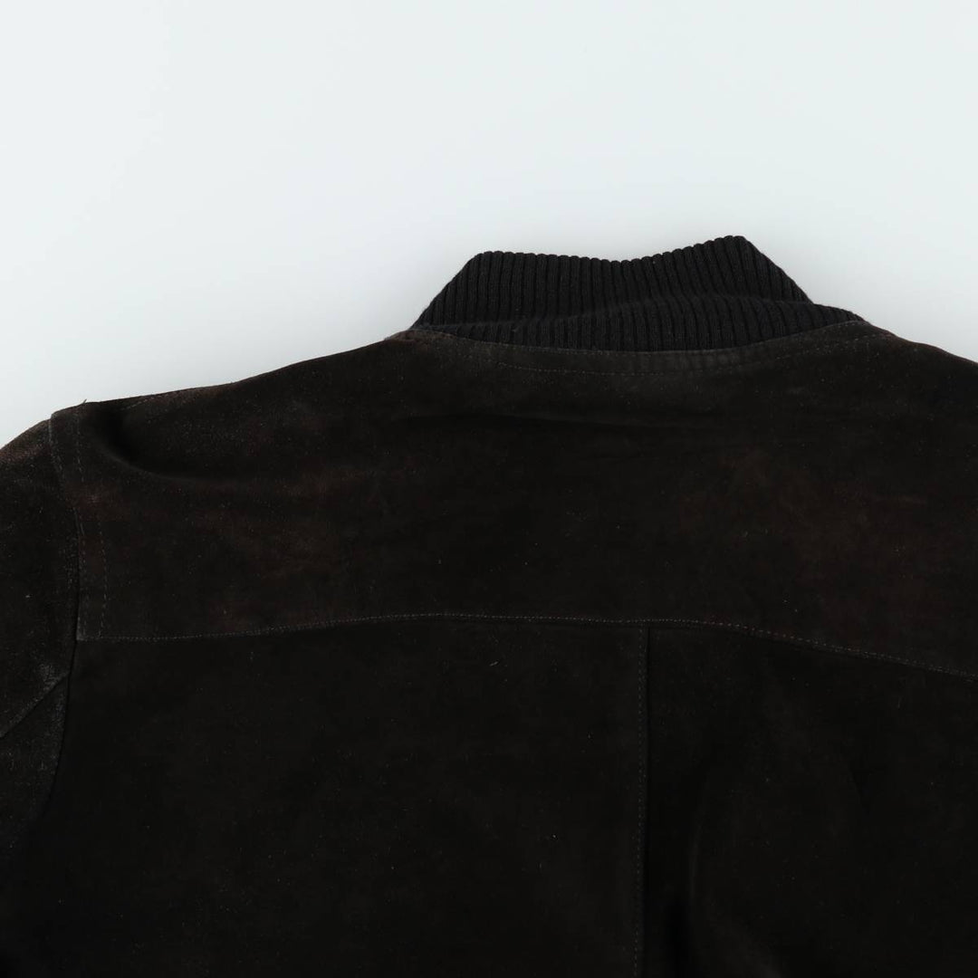 Valstar Jacket Suede Leather Blouson Men's Size M (approx.) unclear black type Vintage Second Hand
