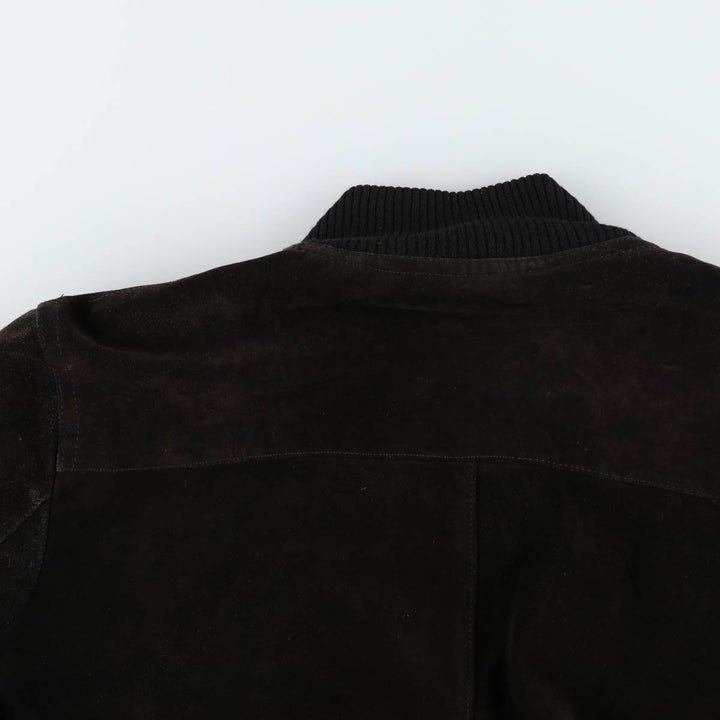 Valstar Jacket Suede Leather Blouson Men's Size M (approx.) unclear black type Vintage Second Hand