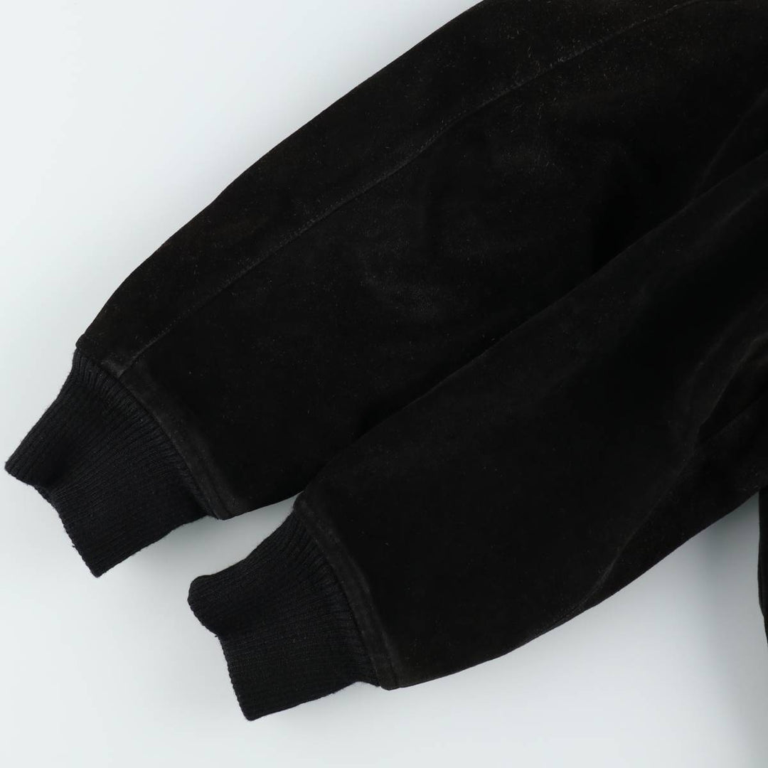 Valstar Jacket Suede Leather Blouson Men's Size M (approx.) unclear black type Vintage Second Hand
