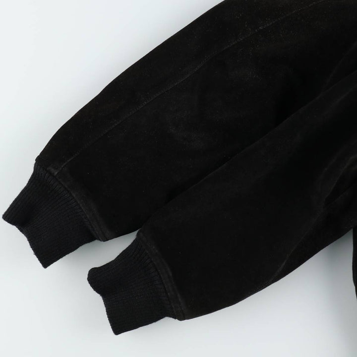 Valstar Jacket Suede Leather Blouson Men's Size M (approx.) unclear black type Vintage Second Hand