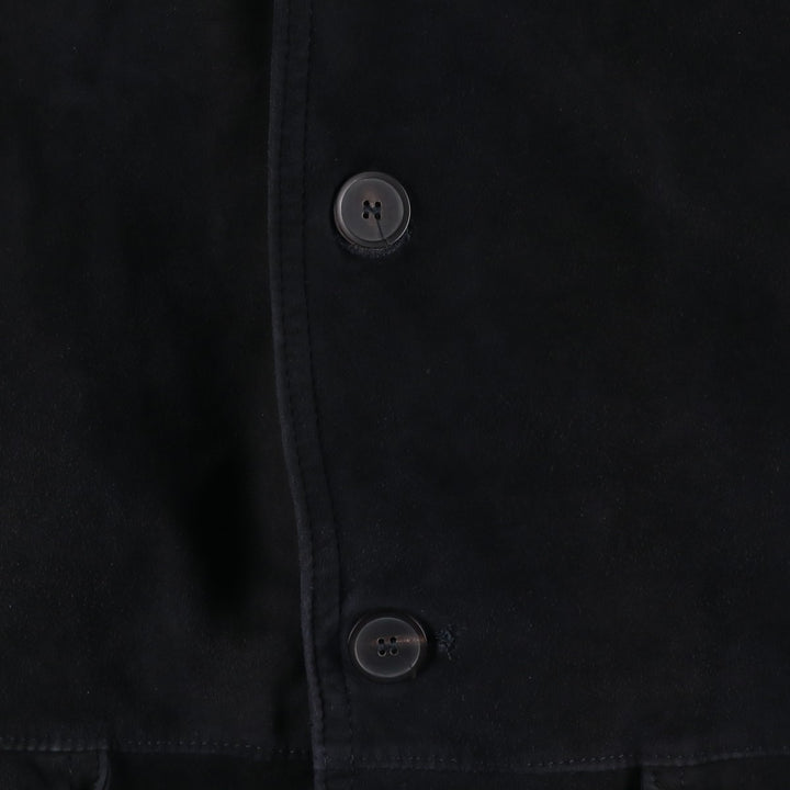 CHRIST Valstar Jacket Suede Leather Blouson Men's Size L (approx.) unclear navy blue type Vintage Second Hand