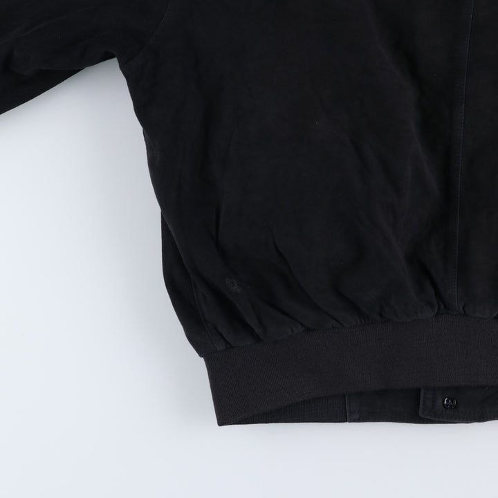 CHRIST Valstar Jacket Suede Leather Blouson Men's Size L (approx.) unclear navy blue type Vintage Second Hand