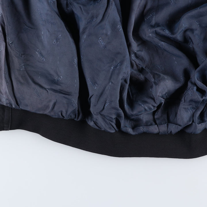 CHRIST Valstar Jacket Suede Leather Blouson Men's Size L (approx.) unclear navy blue type Vintage Second Hand