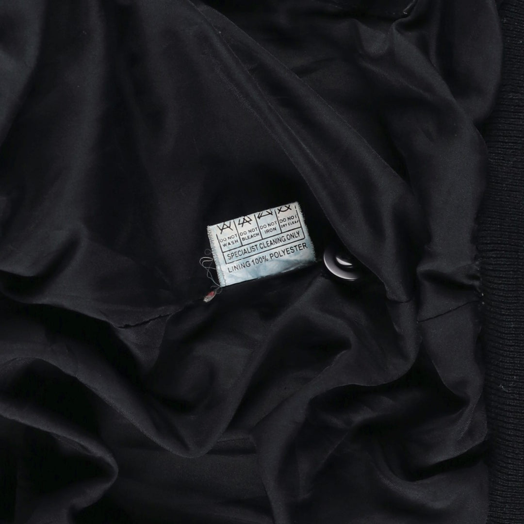 VERA PELLE Suede Leather Blouson, Men's Size XL (approx.) Genuine Leather Suede Leather black type Vintage Second Hand