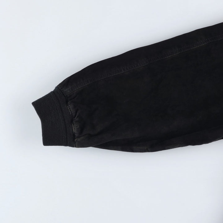 VERA PELLE Suede Leather Blouson, Men's Size XL (approx.) Genuine Leather Suede Leather black type Vintage Second Hand