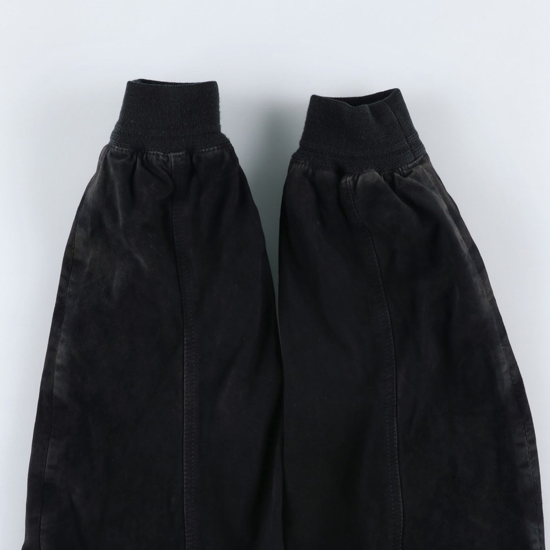 VERA PELLE Suede Leather Blouson, Men's Size XL (approx.) Genuine Leather Suede Leather black type Vintage Second Hand