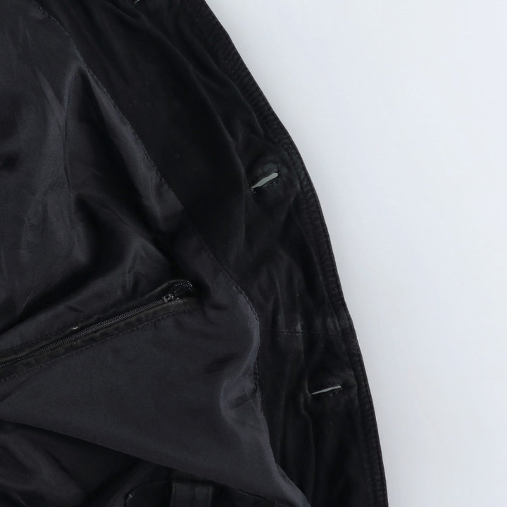 VERA PELLE Suede Leather Blouson, Men's Size XL (approx.) Genuine Leather Suede Leather black type Vintage Second Hand