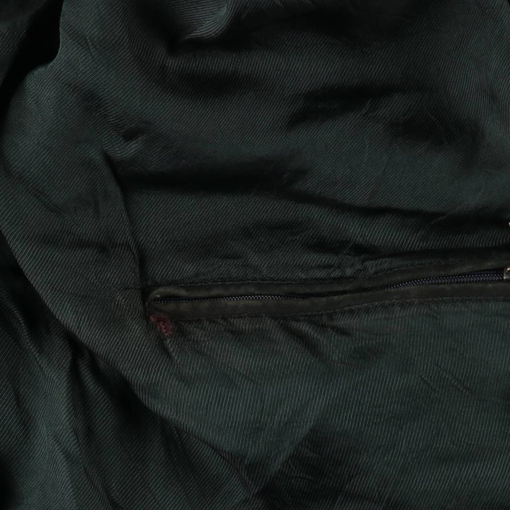 Suede leather blouson, men's size XL Genuine Leather Suede Leather black type Vintage Second Hand