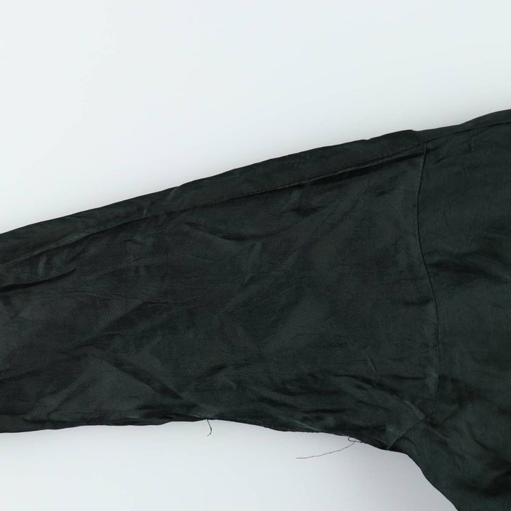 Suede leather blouson, men's size XL Genuine Leather Suede Leather black type Vintage Second Hand