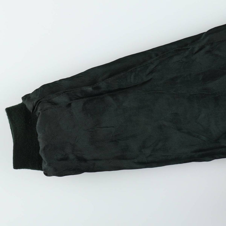 Suede leather blouson, men's size XL Genuine Leather Suede Leather black type Vintage Second Hand