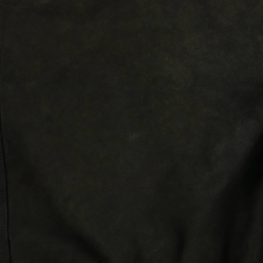 Suede leather blouson, men's size XL Genuine Leather Suede Leather black type Vintage Second Hand