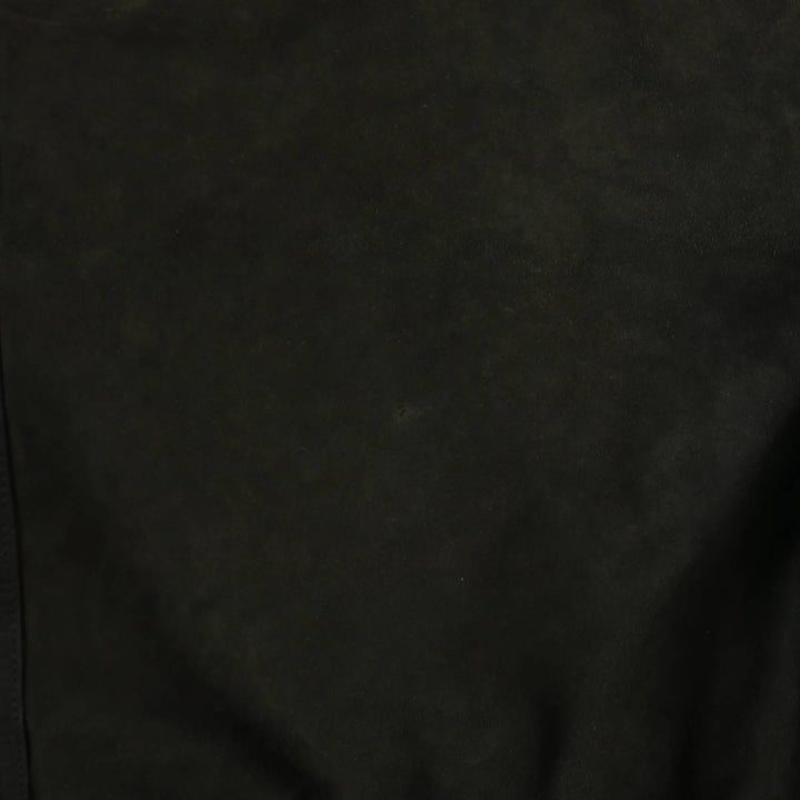 Suede leather blouson, men's size XL Genuine Leather Suede Leather black type Vintage Second Hand