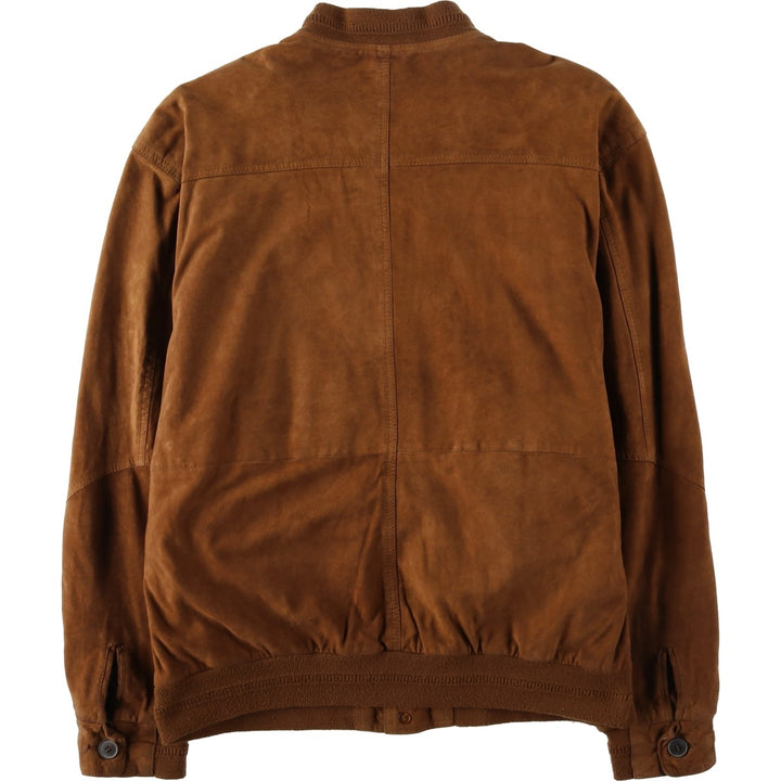 CHEVIREX Suede Leather Blouson, Men's Size L (approx.) Genuine Leather Suede Leather brown type Vintage Second Hand