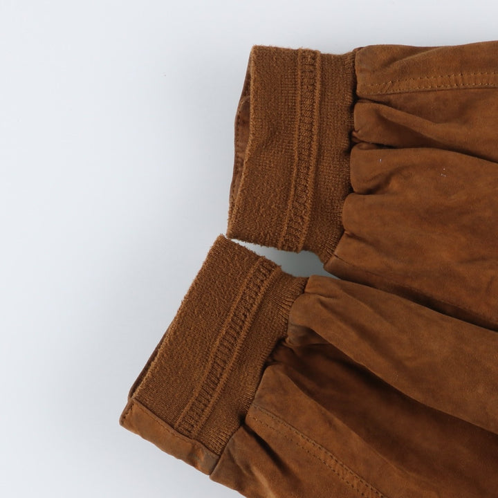 CHEVIREX Suede Leather Blouson, Men's Size L (approx.) Genuine Leather Suede Leather brown type Vintage Second Hand