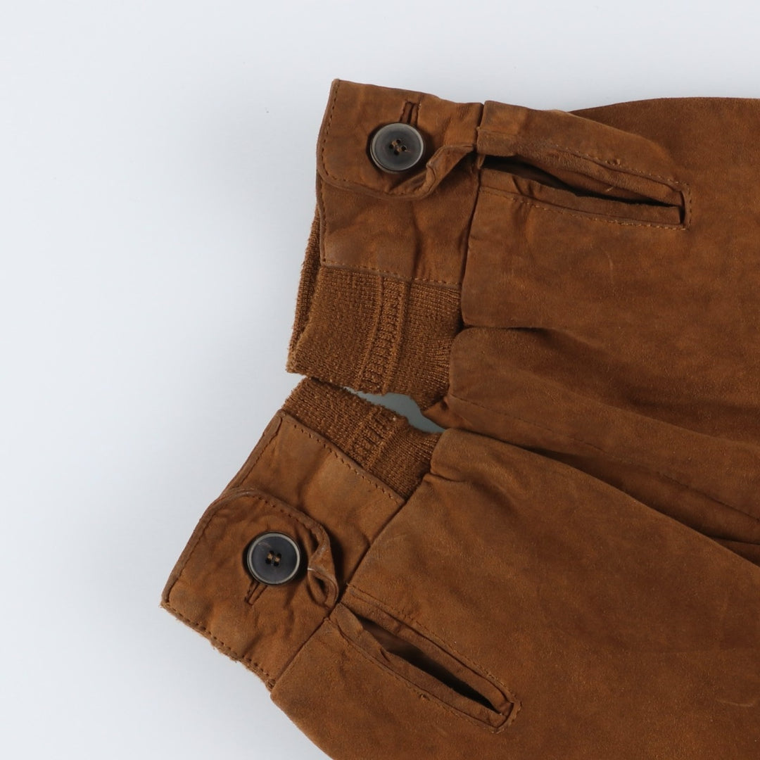 CHEVIREX Suede Leather Blouson, Men's Size L (approx.) Genuine Leather Suede Leather brown type Vintage Second Hand