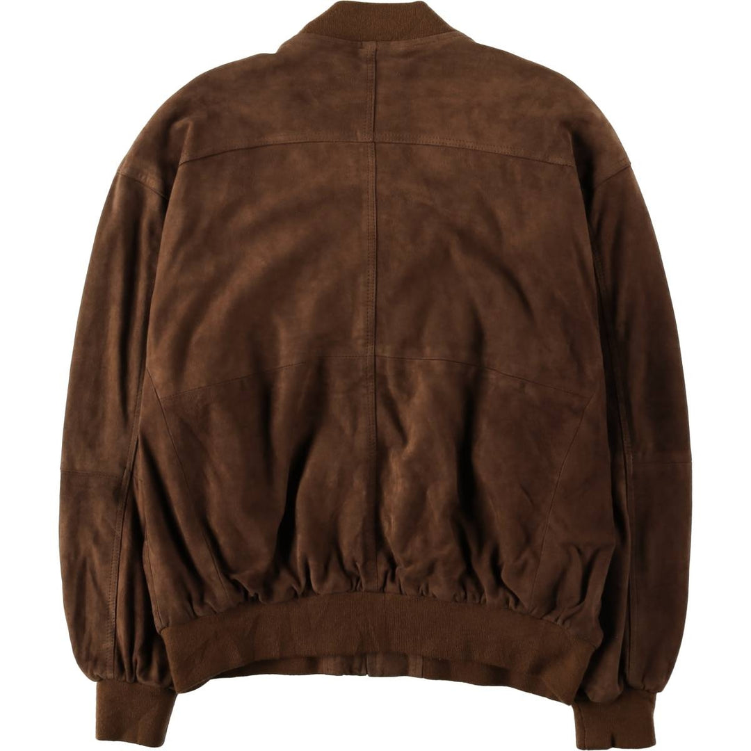 CABLE CAR CLOTHIERS Suede Leather Blouson, Men's Size XL (approx.) genuine leather brown type Vintage Second Hand