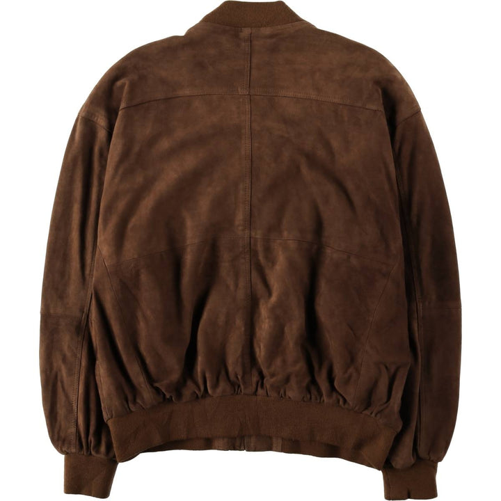 CABLE CAR CLOTHIERS Suede Leather Blouson, Men's Size XL (approx.) genuine leather brown type Vintage Second Hand