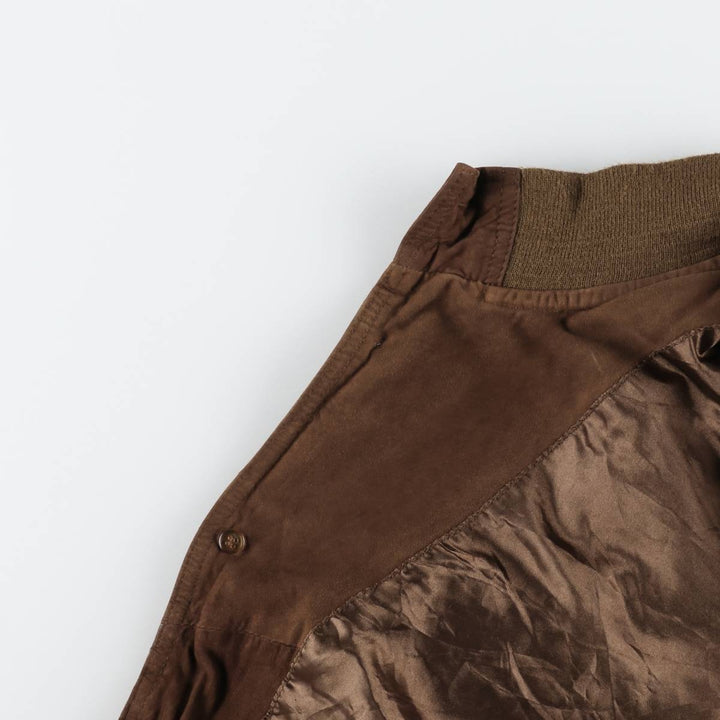 Valstar Jacket Suede Leather Blouson Men's Size M (approx.) Genuine Leather Suede Leather brown type Vintage Second Hand