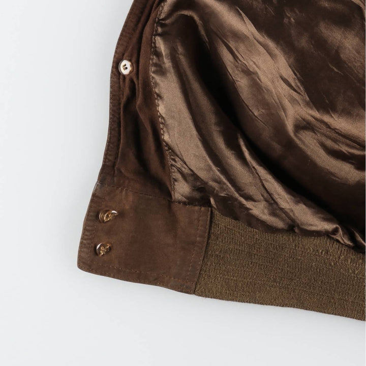Valstar Jacket Suede Leather Blouson Men's Size M (approx.) Genuine Leather Suede Leather brown type Vintage Second Hand