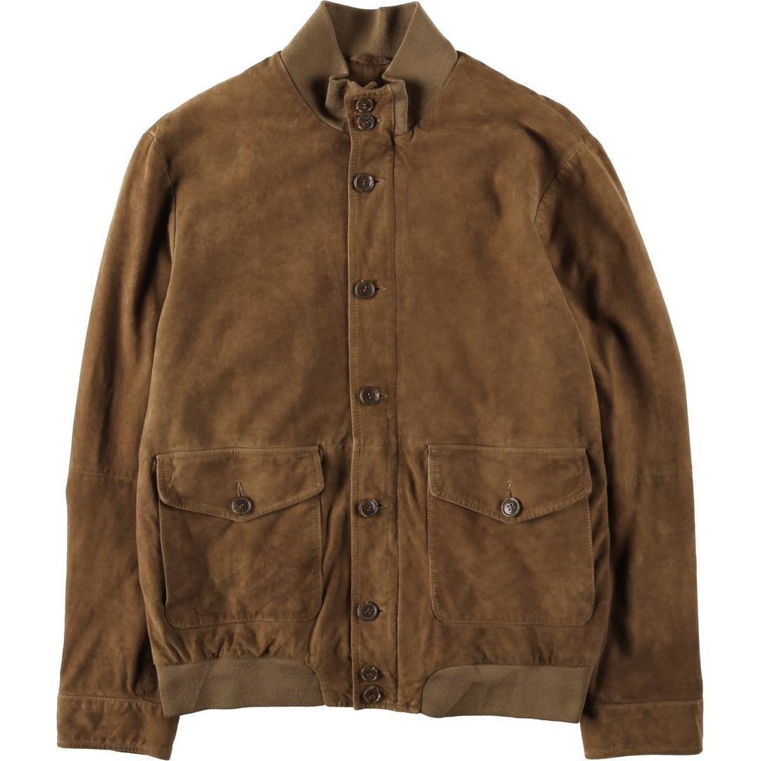 Pedro del Hierro Valstar Jacket Suede Leather Blouson Men's Size L genuine leather Camel type Vintage Second Hand