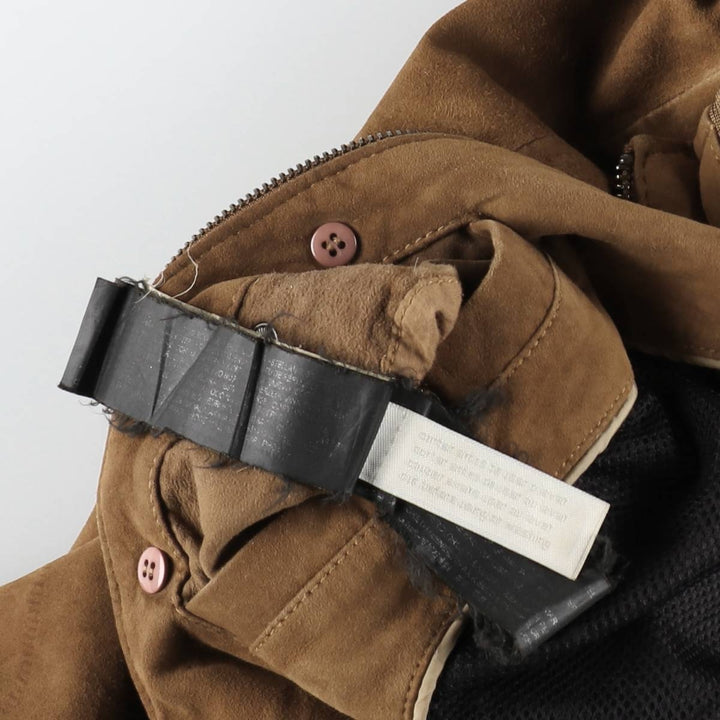 Pedro del Hierro Valstar Jacket Suede Leather Blouson Men's Size L genuine leather Camel type Vintage Second Hand