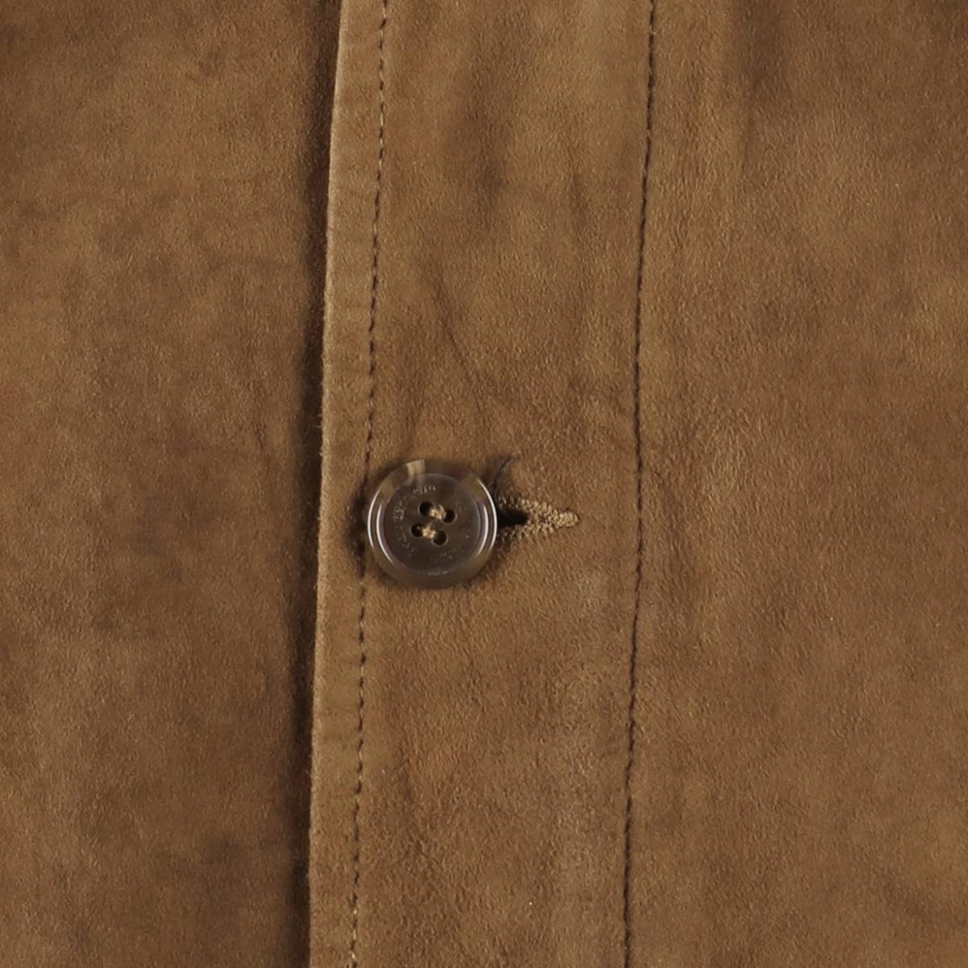 Pedro del Hierro Valstar Jacket Suede Leather Blouson Men's Size L genuine leather Camel type Vintage Second Hand