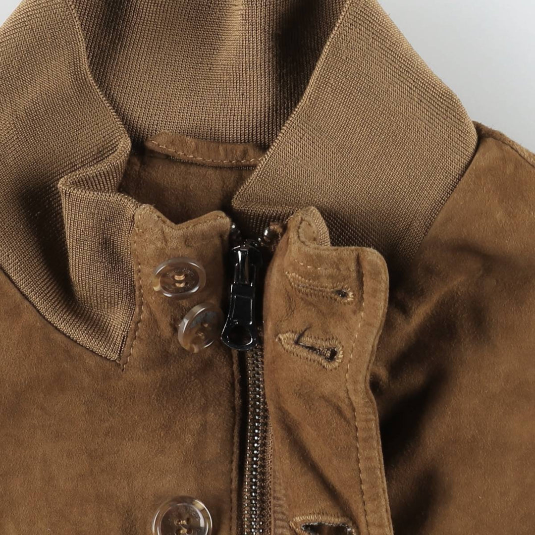 Pedro del Hierro Valstar Jacket Suede Leather Blouson Men's Size L genuine leather Camel type Vintage Second Hand